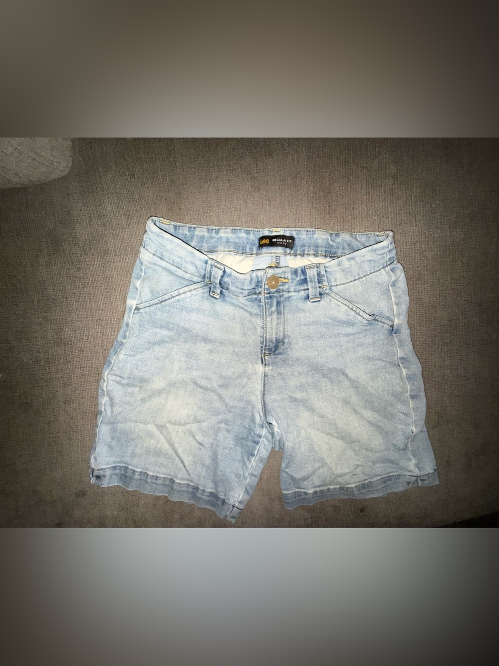 Lee Light Denim Shorts regular fit mid rise